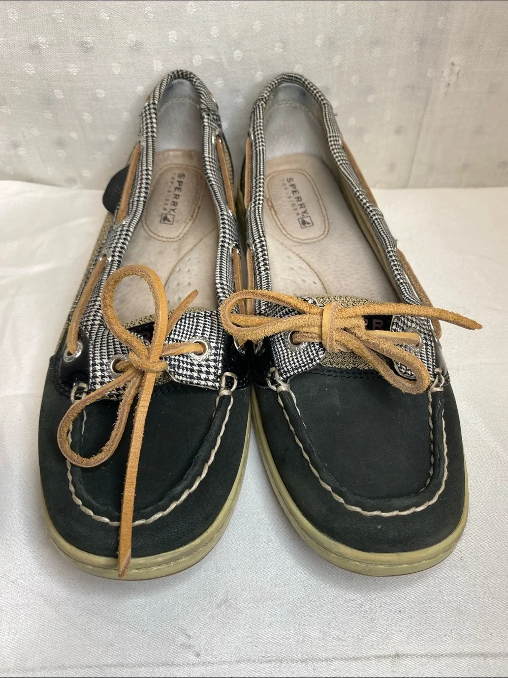 Sperry Top-Sider - Angelfish Black Prince of Wales Size 6M